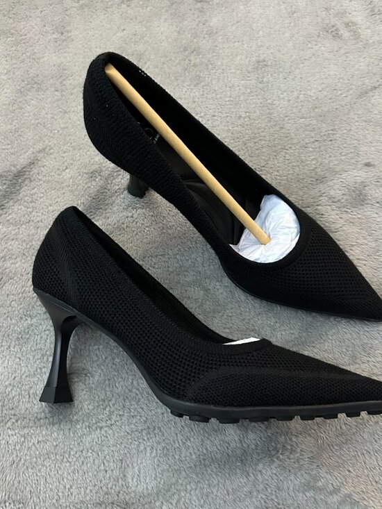 New Cosy Island SoftBounce Pointed Toe Stiletto Heels Shoes 6 Black - Picture 1 of 6